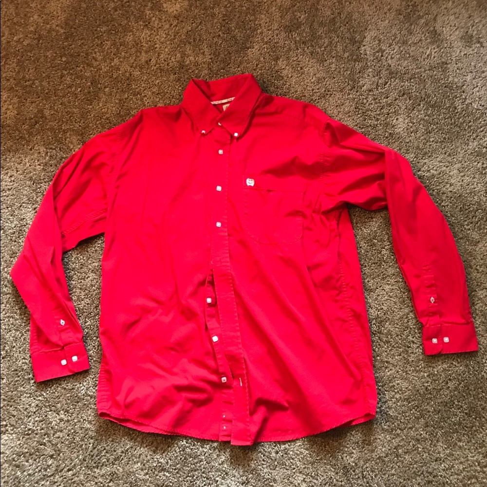 Red Cinch Men’s Button Down Shirt